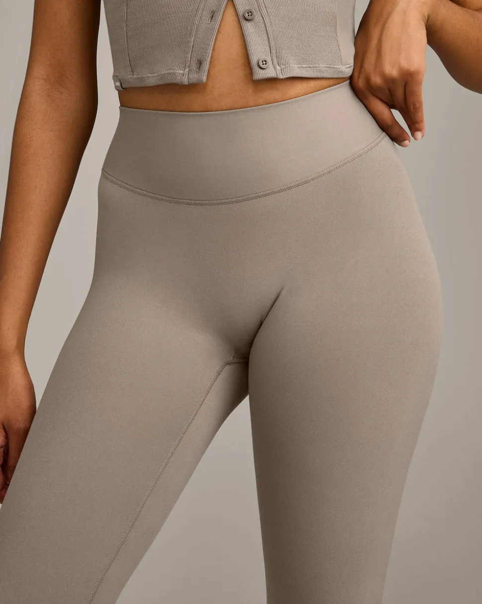SoftMotion™ High Waisted Capri Leggings with Grey Logo