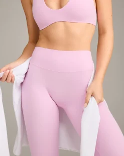 SoftMotion™ High Waisted Leggings with Grey Logo