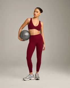 SoftMotion™ High Waisted Leggings with Grey Logo