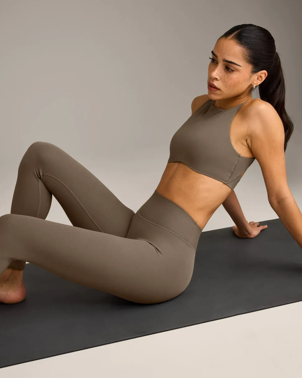 SoftMotion™ High Waisted Leggings with Grey Logo