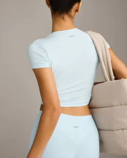 SoftMotion™ High Waisted Leggings with Grey Logo