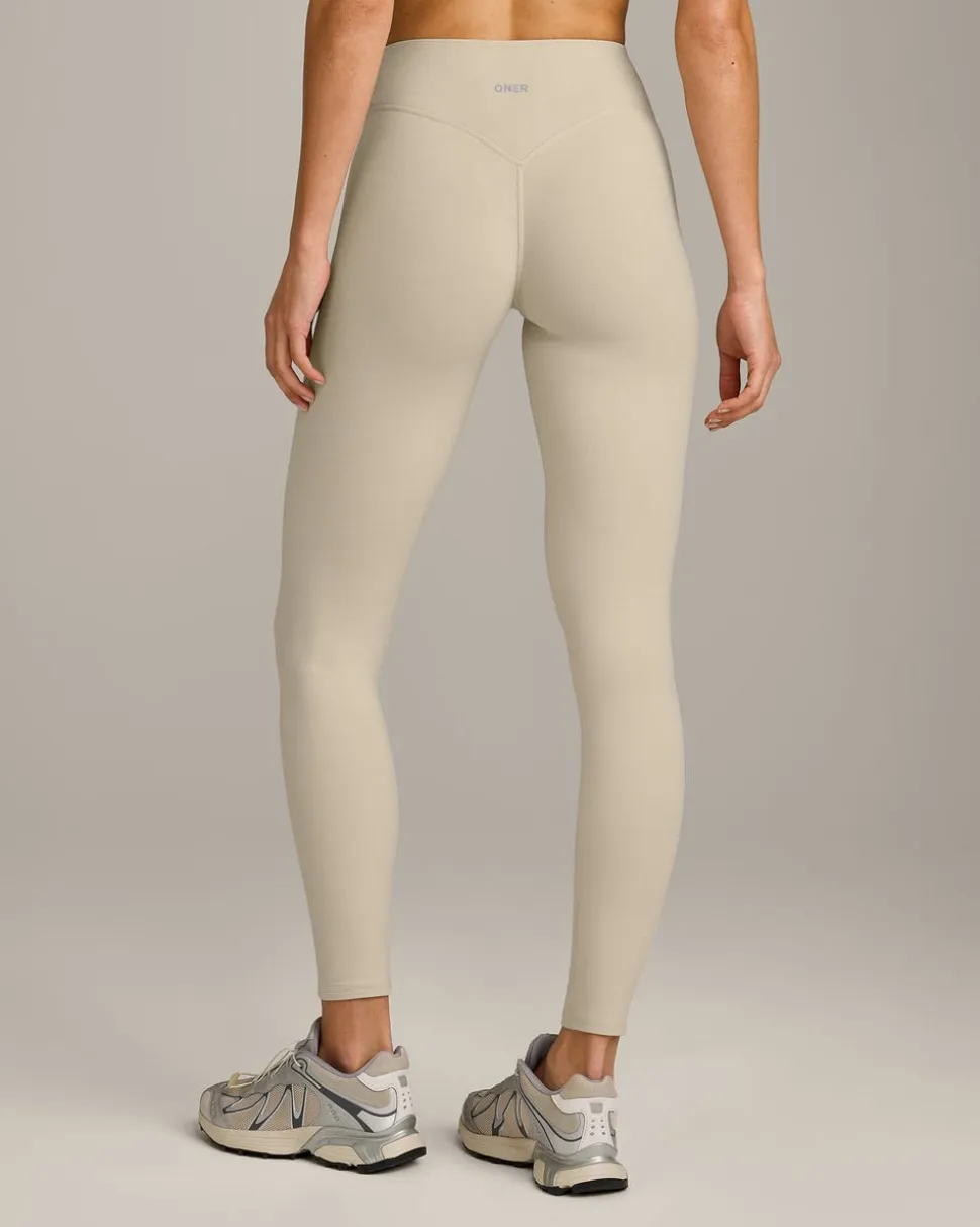 SoftMotion™ High Waisted Leggings with Grey Logo