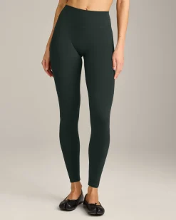SoftMotion™ High Waisted Leggings with Grey Logo