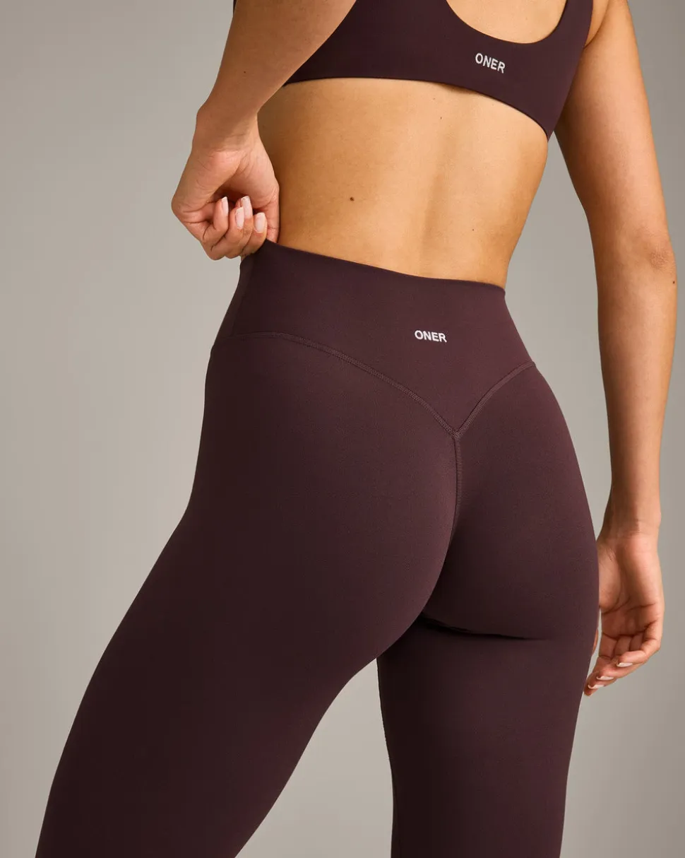 SoftMotion™ High Waisted Leggings with Grey Logo