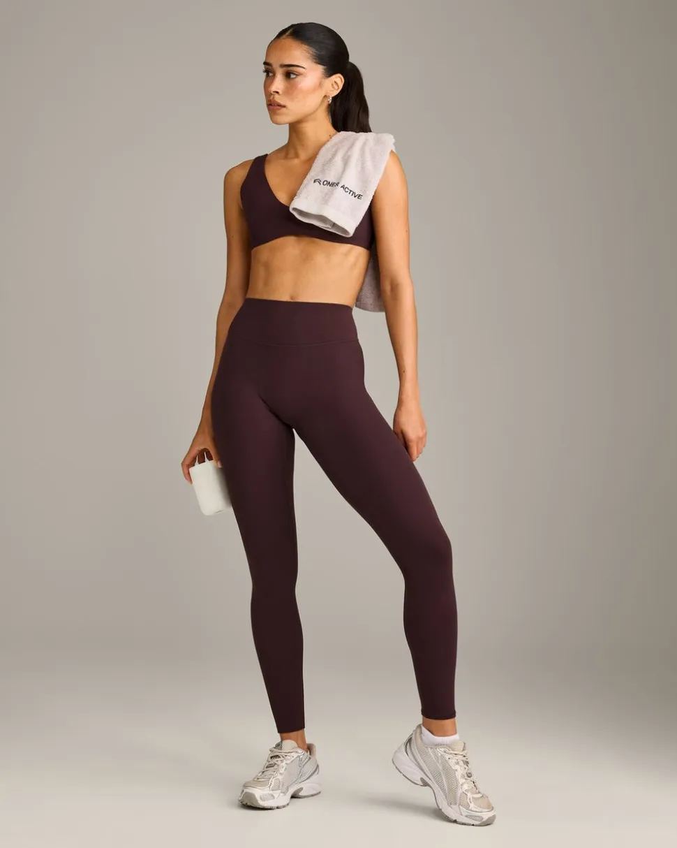 SoftMotion™ High Waisted Leggings with Grey Logo