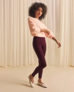 SoftMotion™ High Waisted Leggings with Grey Logo