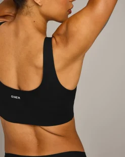 SoftMotion™ Longline Sports Bra with Grey Logo