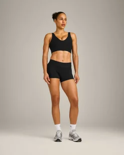 SoftMotion™ Longline Sports Bra with Grey Logo