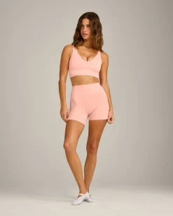 SoftMotion™ Longline Sports Bra with Grey Logo