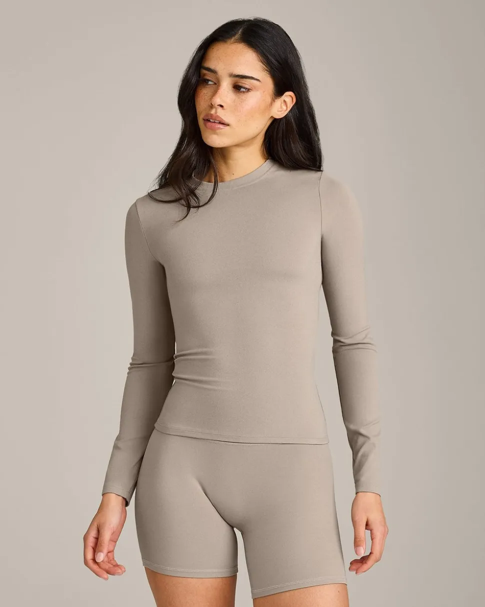 SoftMotion™ Long Sleeve Top with White Logo