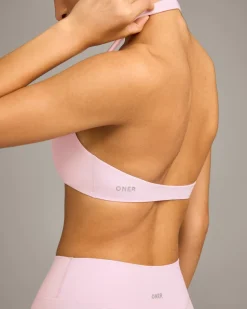 SoftMotion™ Minimal Halter Neck Bralette with Grey Logo