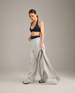 SoftMotion™ Minimal Halter Neck Bralette with Grey Logo