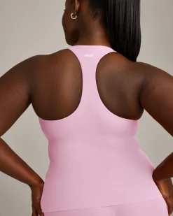 SoftMotion™ Racer Back Vest with Built in Bra Shelf with Grey Logo