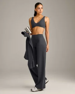 SoftMotion™ Scoop Back Bralette with Grey Logo