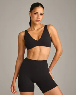 SoftMotion™ Scoop Back Bralette with Grey Logo