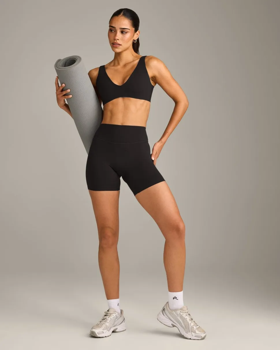 SoftMotion™ Scoop Back Bralette with Grey Logo