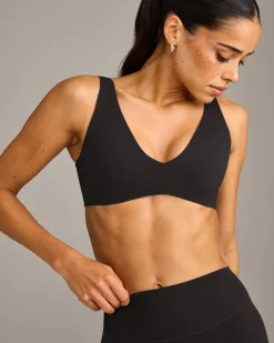 SoftMotion™ Scoop Back Bralette with Grey Logo