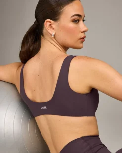 SoftMotion™ Scoop Back Bralette with Grey Logo