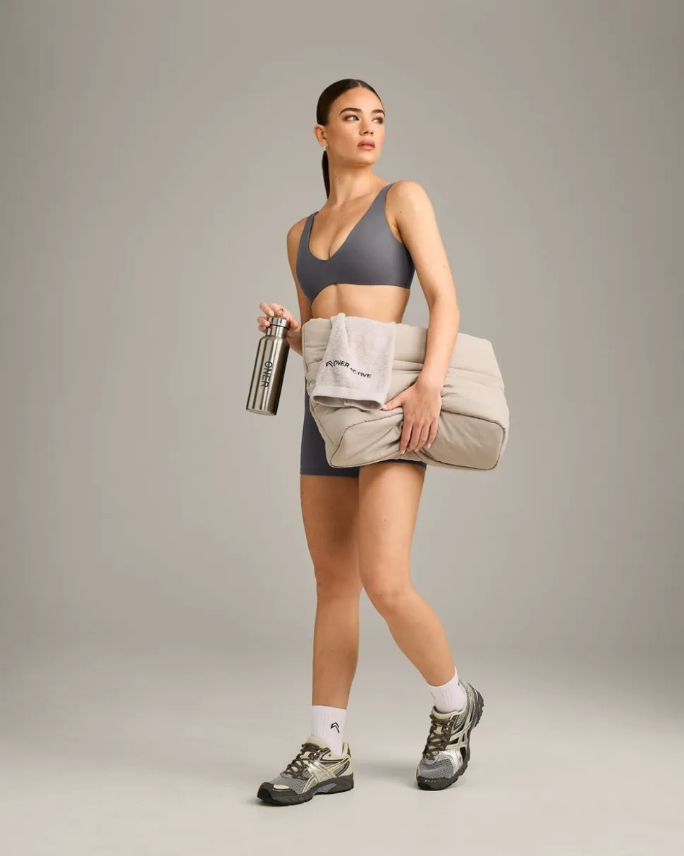 SoftMotion™ Scoop Back Bralette with Grey Logo
