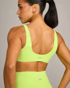 SoftMotion™ Scoop Back Bralette with Grey Logo