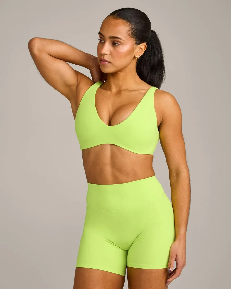 SoftMotion™ Scoop Back Bralette with Grey Logo