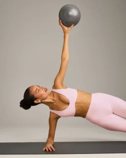 SoftMotion™ Scoop Back Bralette with Grey Logo