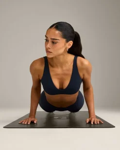SoftMotion™ Scoop Back Bralette with Grey Logo