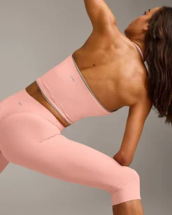 SoftMotion™ Strappy Halter Neck Mid Vest with Built in Bra Shelf with Grey Logo