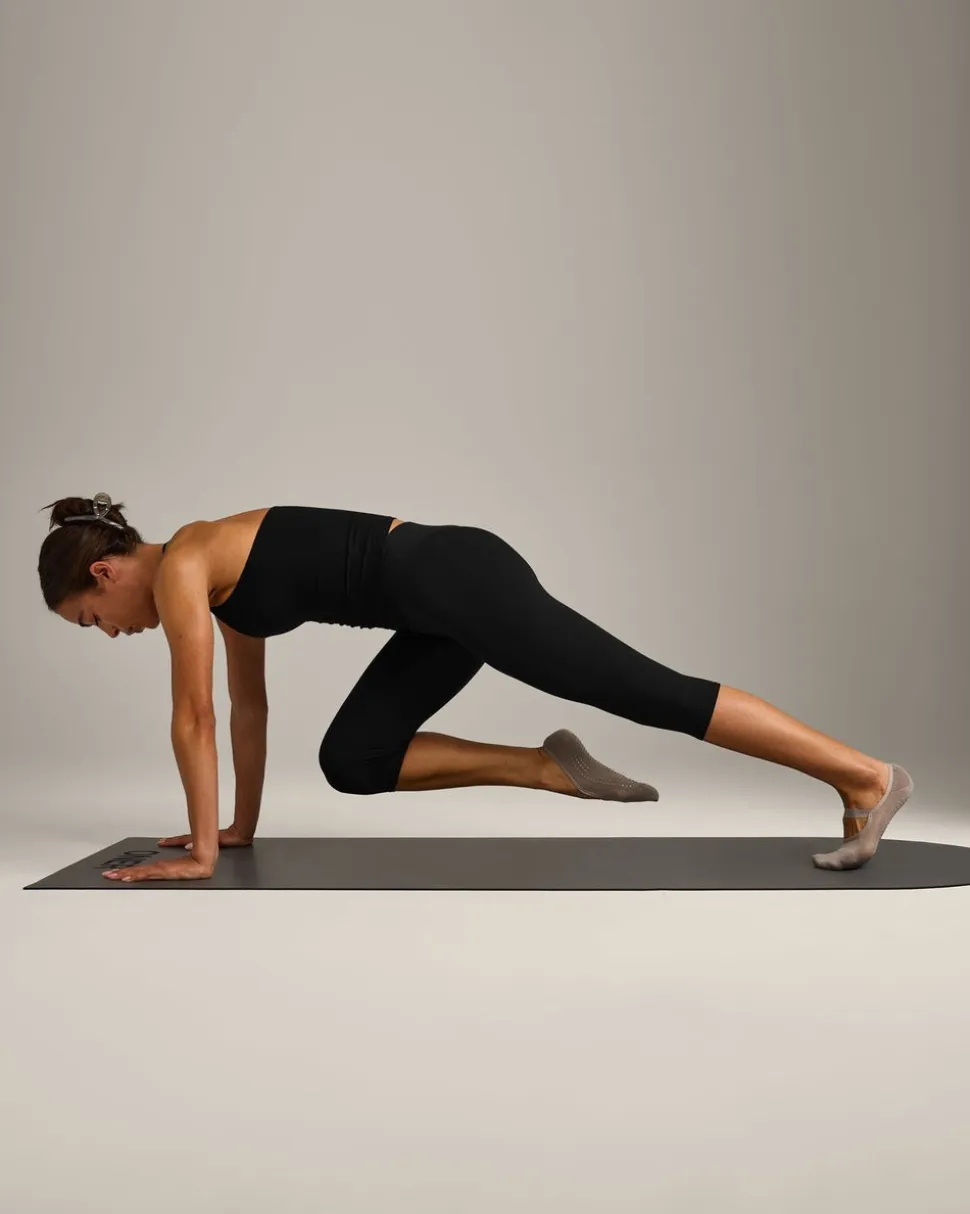SoftMotion™ Strappy Halter Neck Vest with Built in Bra Shelf with Grey Logo