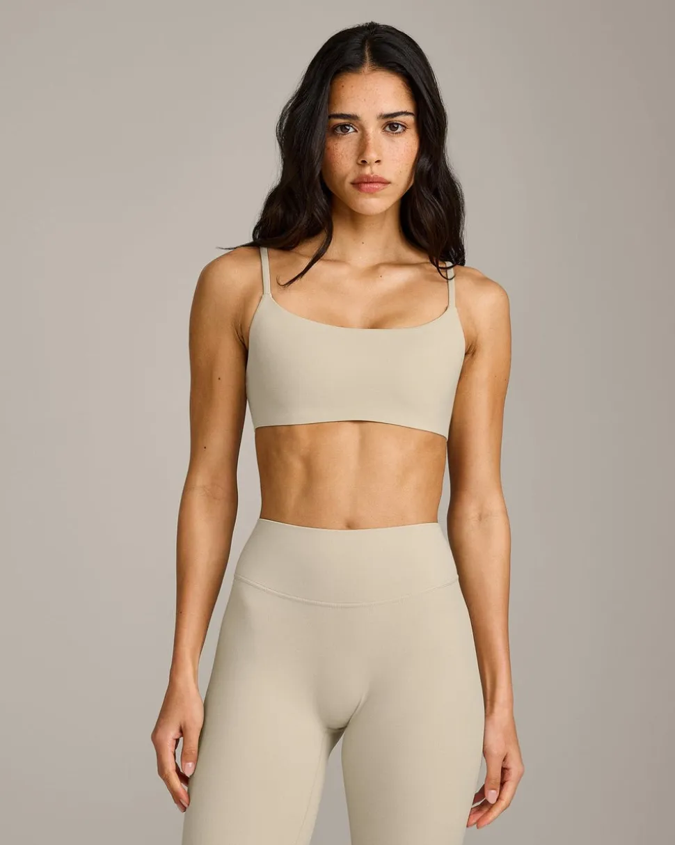 SoftMotion™ Strappy Sports Bra with Grey Logo