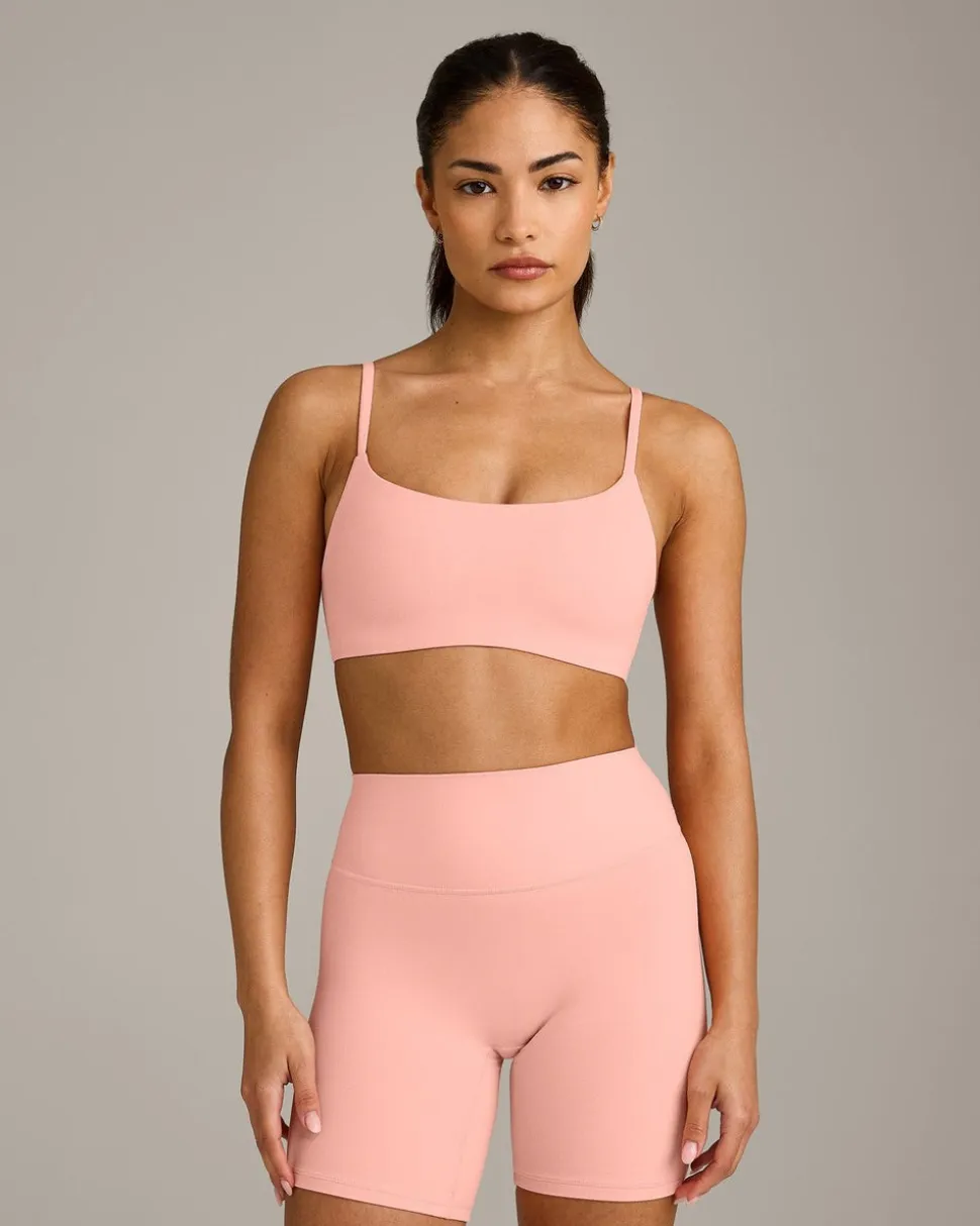SoftMotion™ Strappy Sports Bra with Grey Logo