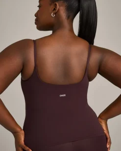SoftMotion™ Strappy Vest with Built in Bra Shelf with Grey Logo
