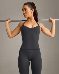 UnifiedMove™ T Back Mid Vest with Built in Bra Shelf with Reflective Logo