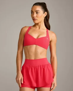 UnifiedMove™ T Back Minimal Bralette with Reflective Logo
