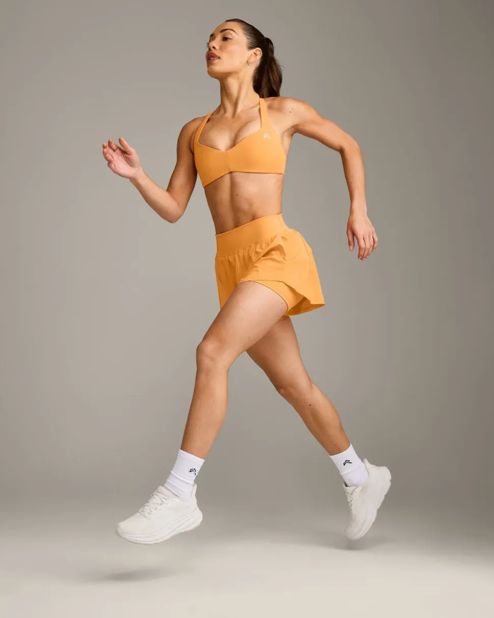 UnifiedMove™ T Back Minimal Bralette with Reflective Logo