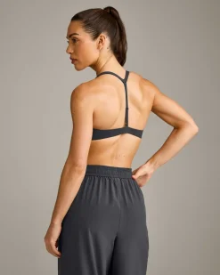 UnifiedMove™ T Back Minimal Bralette with Reflective Logo