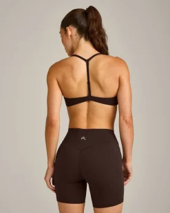 UnifiedMove™ T Back Minimal Bralette with Reflective Logo